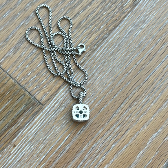 David Yurman Petite Albion® Pendant Necklace in Blue Topaz and Pave Diamonds - Picture 5 of 9